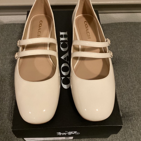 NWT COACH Women's Winley Double Buckle Mary Jane Ballet Flats, size 9.5 - Picture 5 of 12